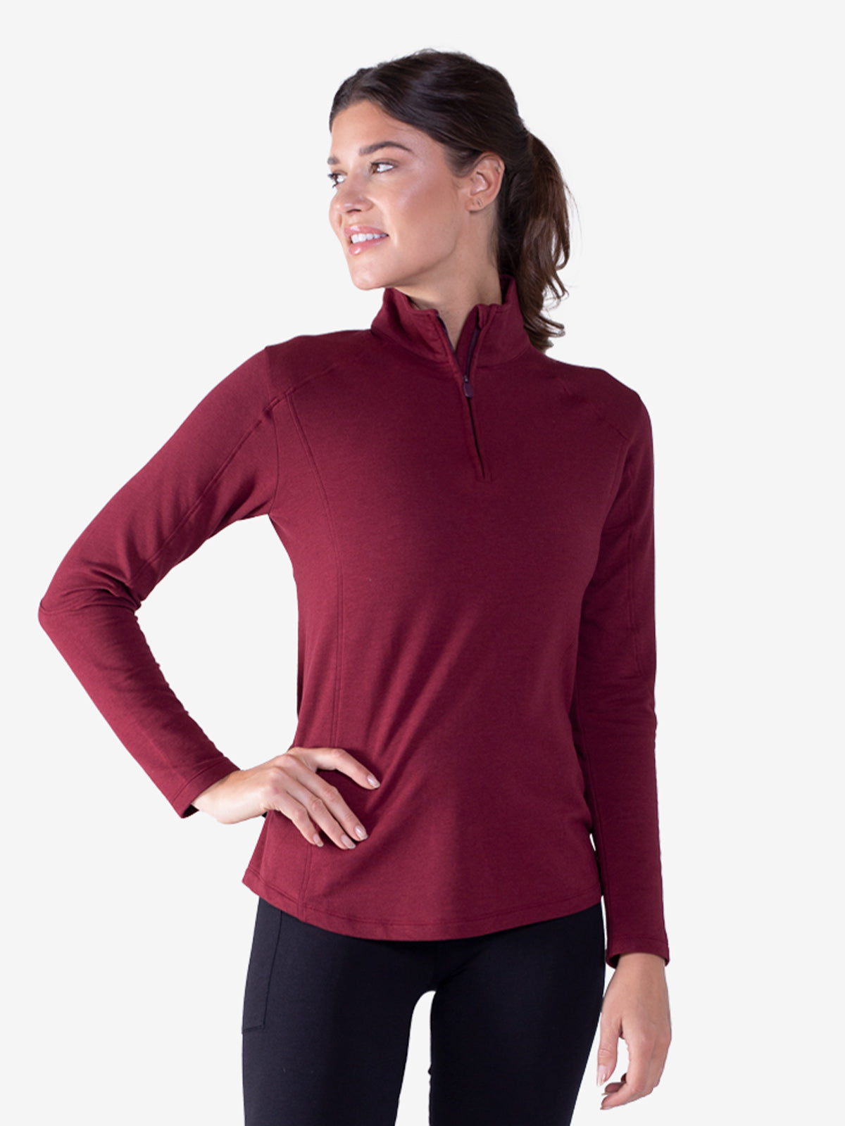 Apex Fleece Quarter Zip (Garnet)