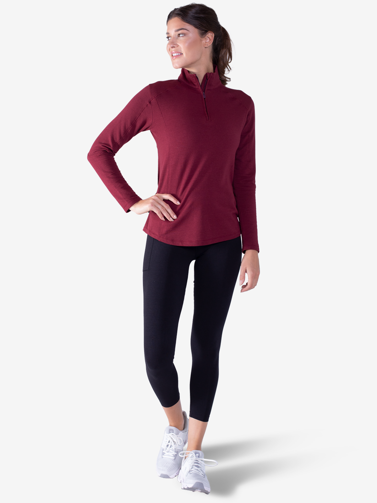 Apex Fleece Quarter Zip (Garnet)