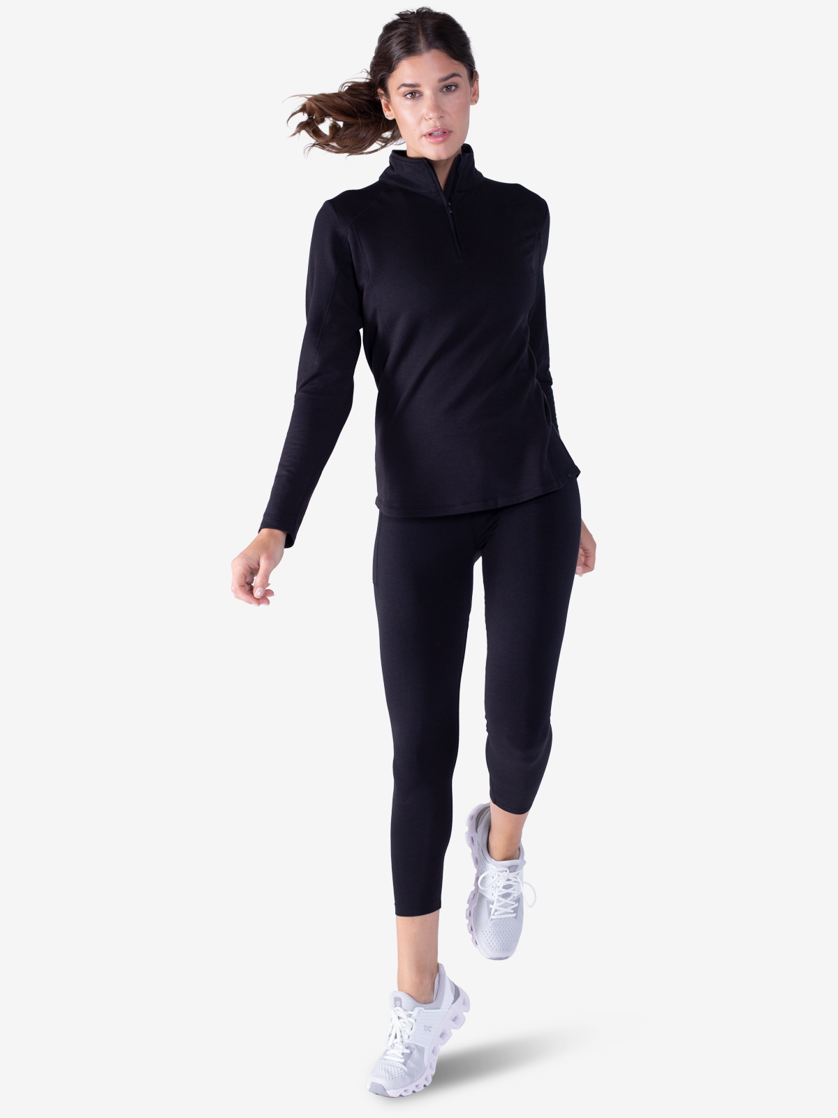 Apex Fleece Quarter Zip (Black)