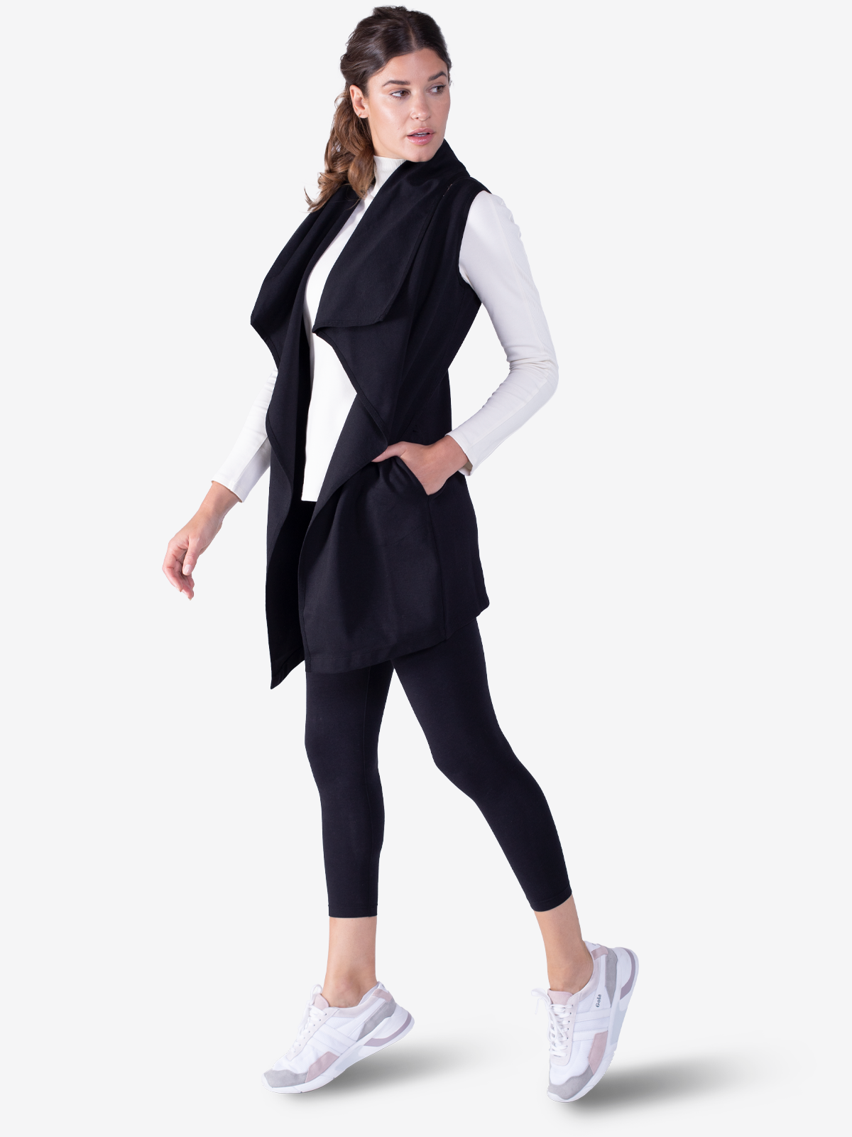 Midtown Wrap Vest - tasc Performance (Black)