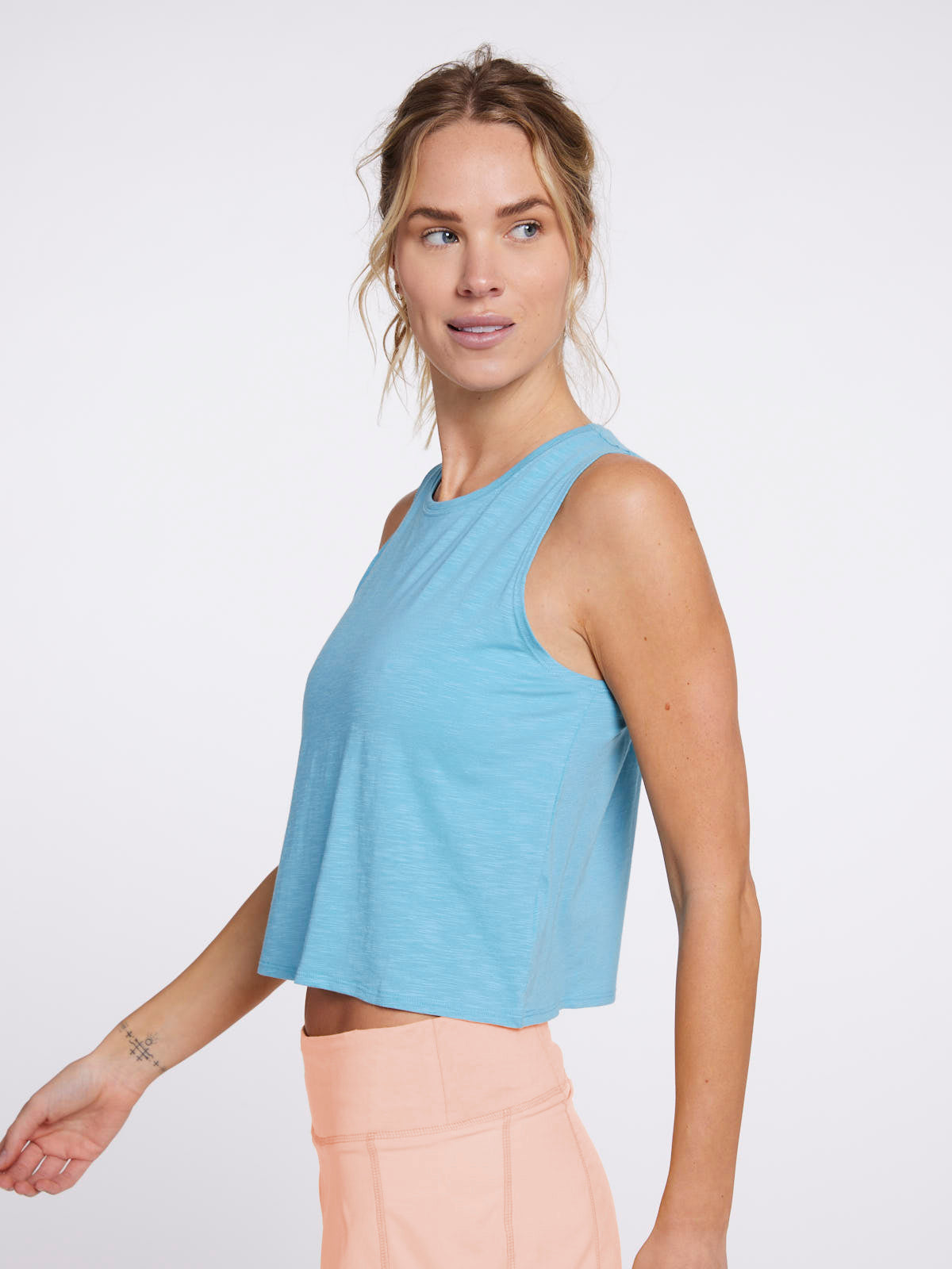 ALLways NOLA Crop Tank - tasc Performance (LakeBlue)