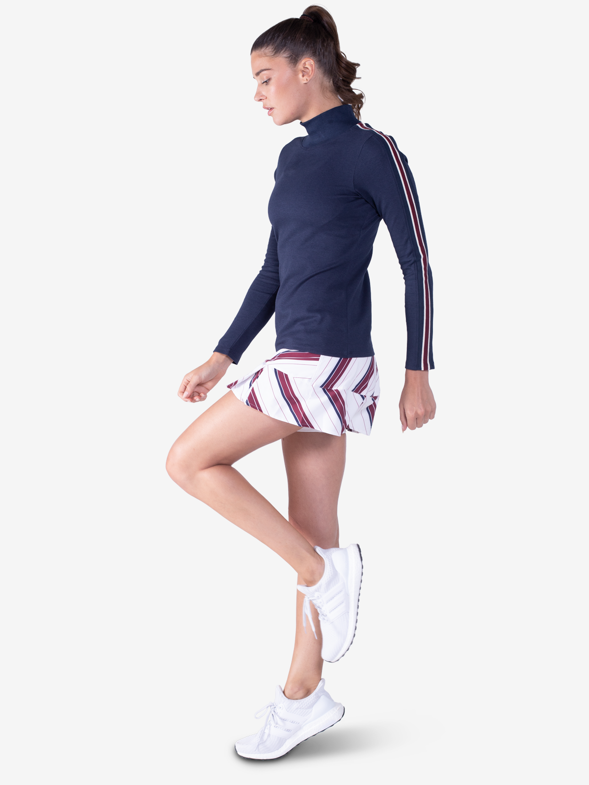 Rhythm II Skirt - tasc Performance (GarnetVarsityStripe)