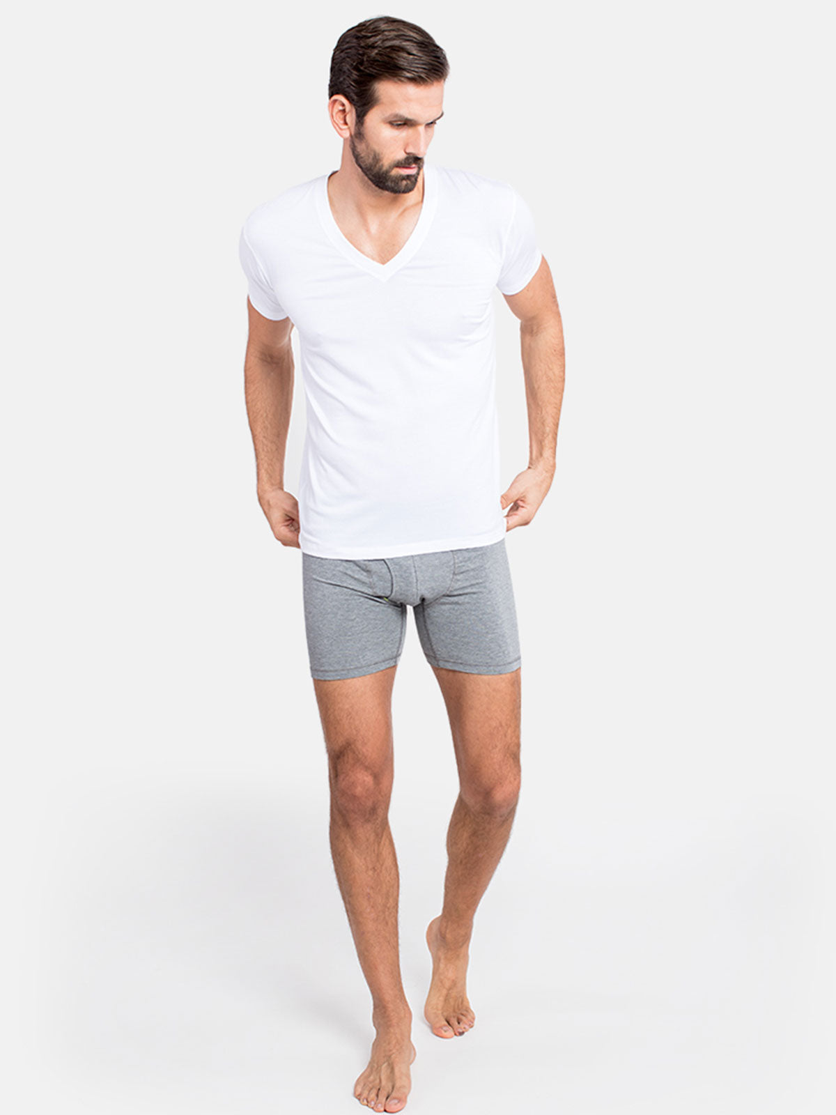 tasc Performance - Deep V-Neck Undershirt - (White)