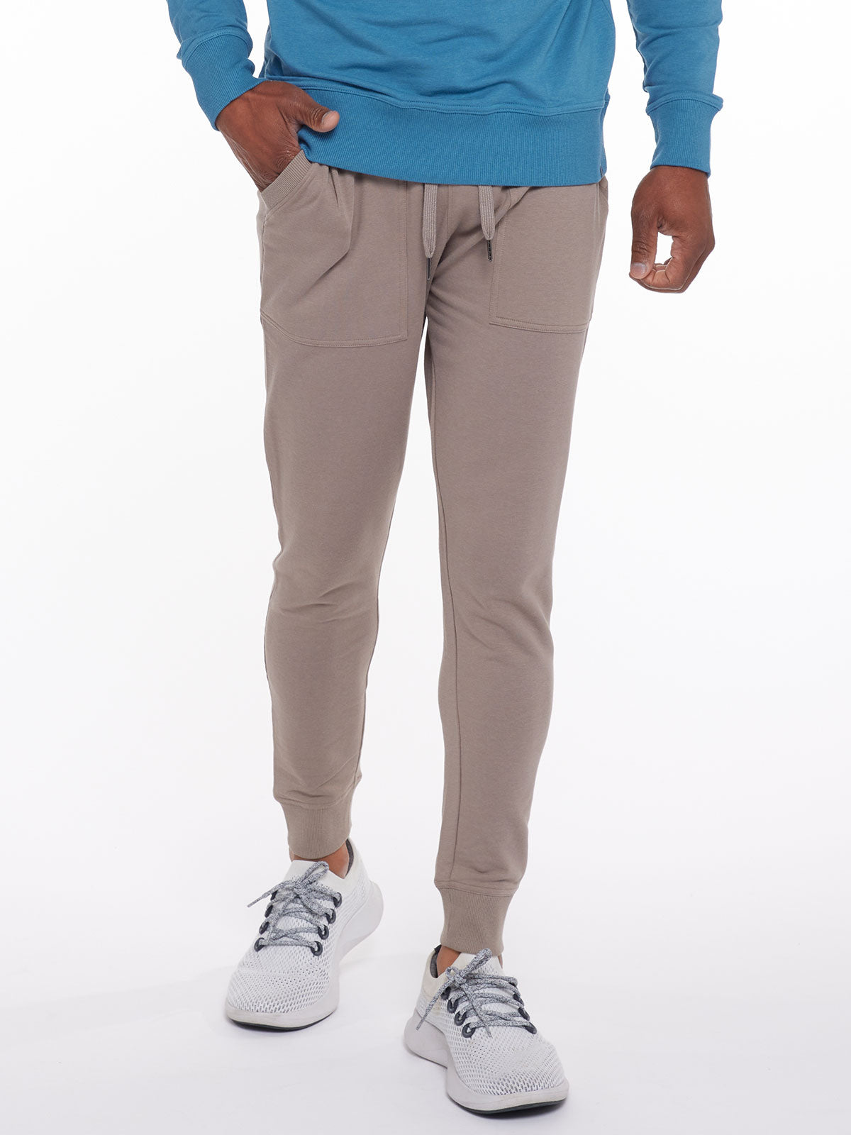 Varsity Brushed Lightweight Jogger - tasc Performance - (Driftwood)