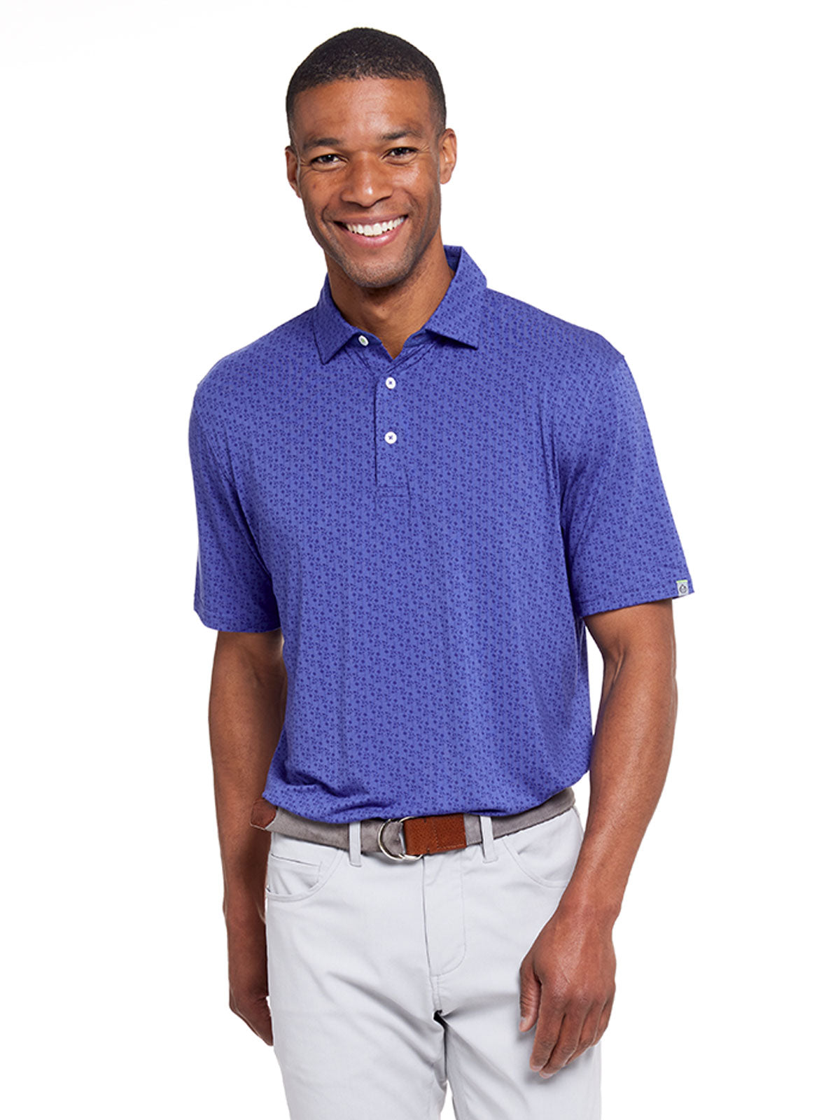 Cloud Lightweight Polo - Petals Print tasc Performance (BluePetals)