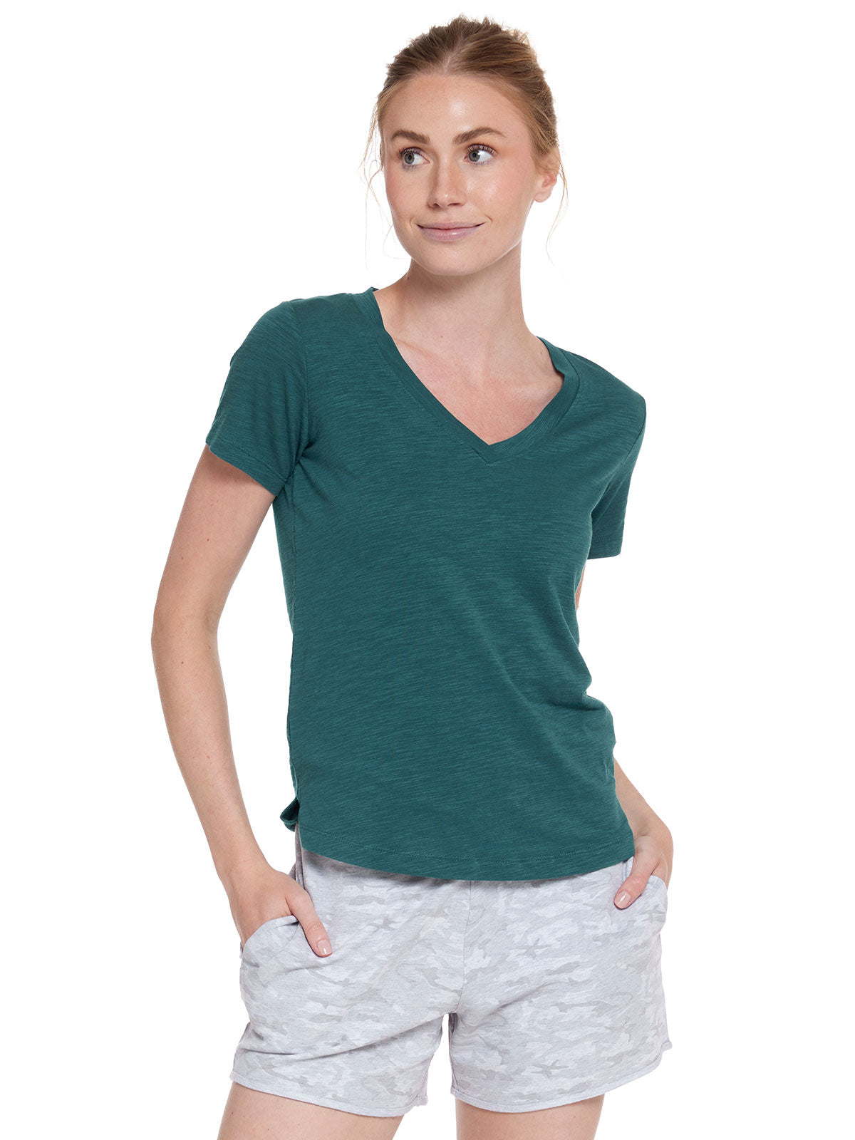 Easy V-Neck T-Shirt - tasc Performance (Mallard)