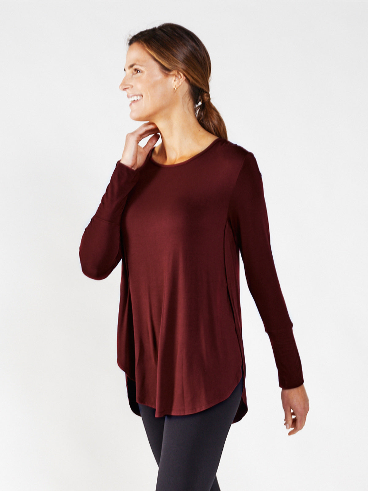 Everyday Silk Jenny LS - tasc Performance (Garnet)