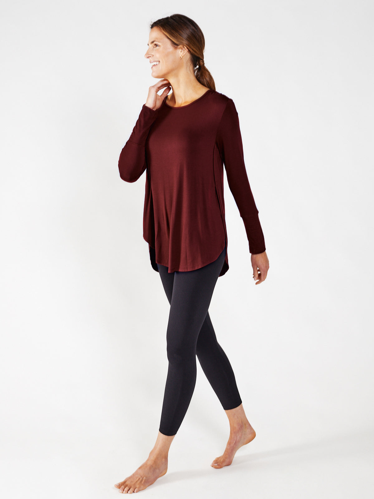 Everyday Silk Jenny LS - tasc Performance (Garnet)