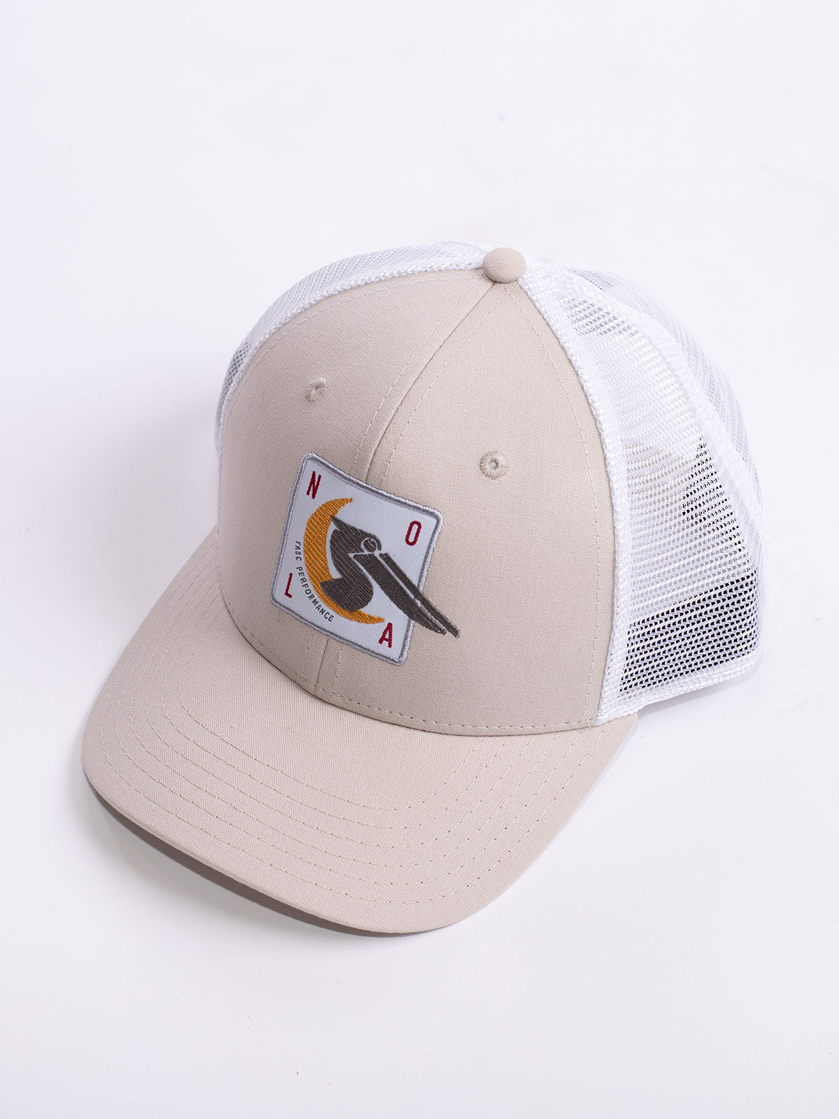 NOLA Pelican Trucker Hat tasc performance (Stone/Nola)