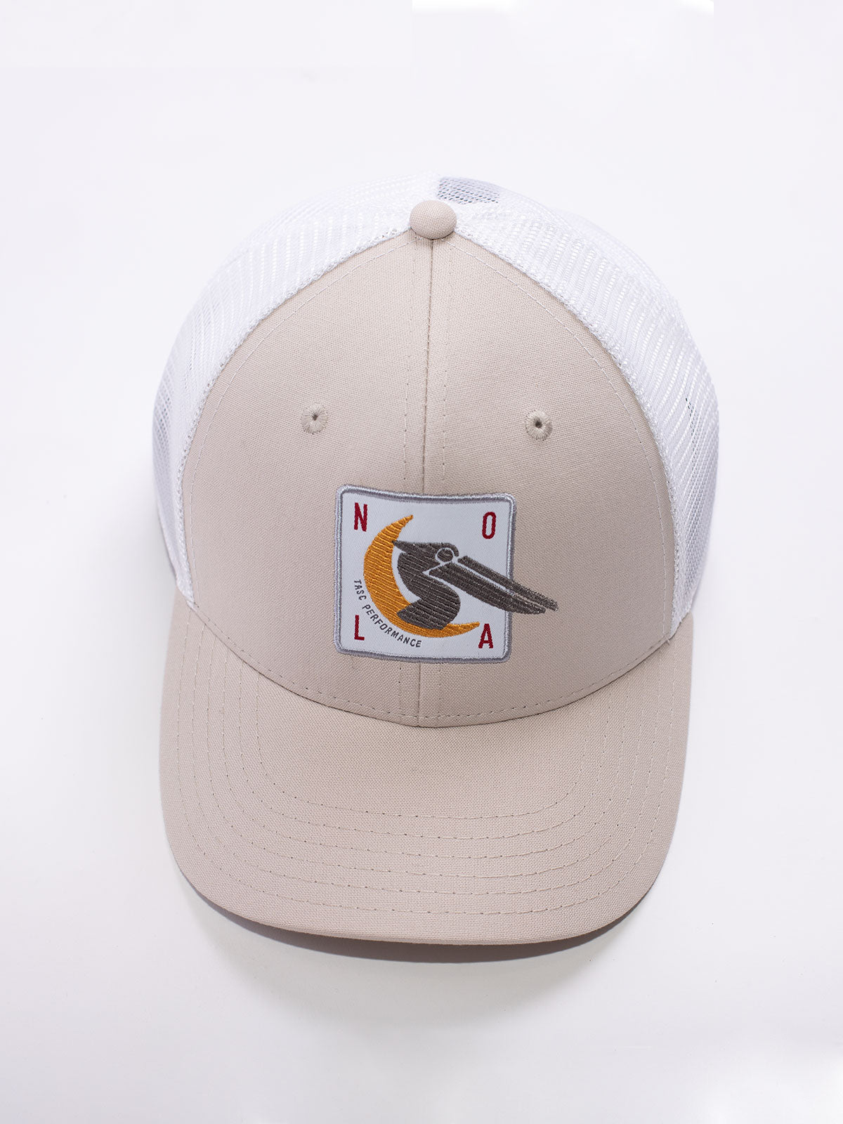 NOLA Pelican Trucker Hat tasc performance (Stone/Nola)