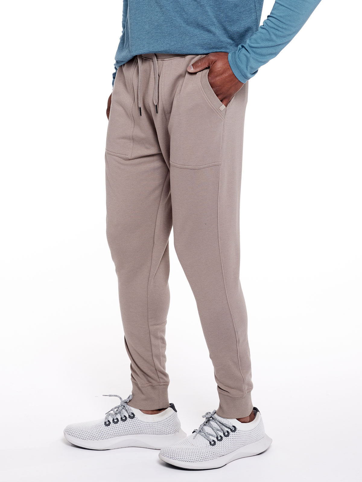 Varsity Brushed Lightweight Jogger - tasc Performance - (Driftwood)