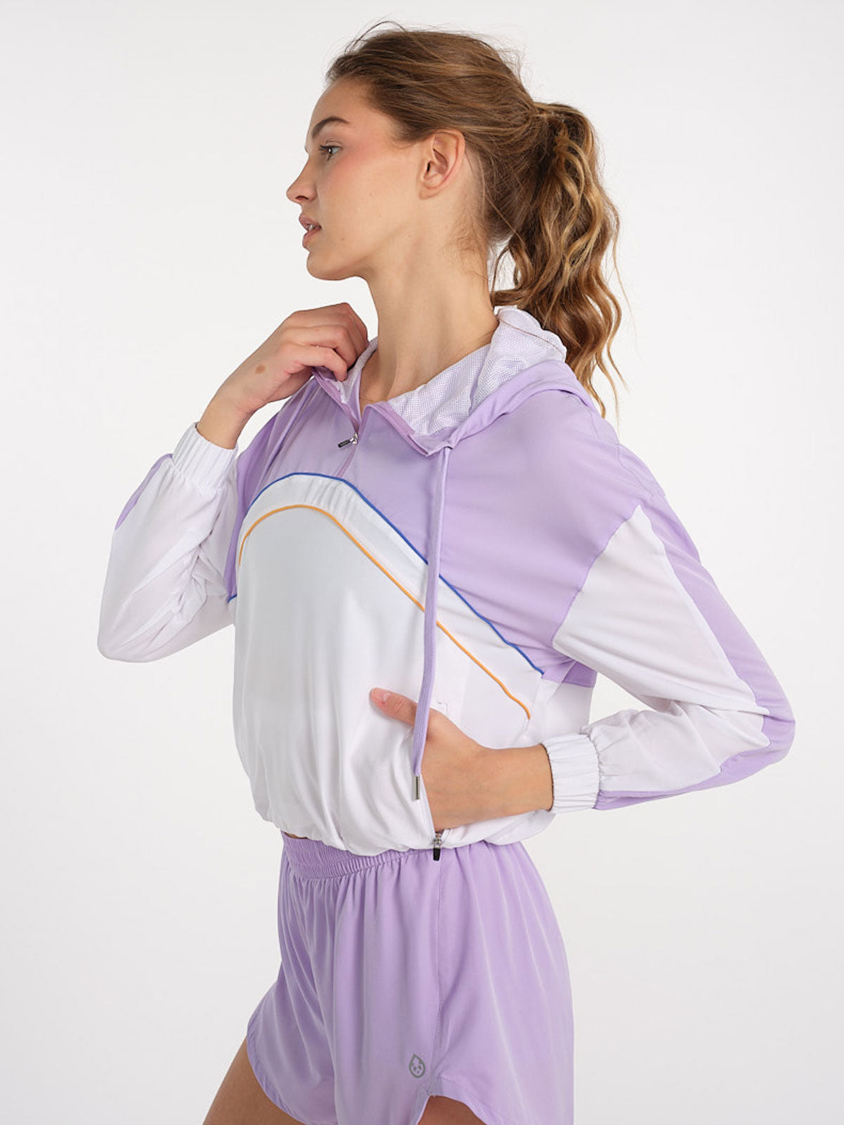 Recess 1/2 Zip (DigitalPurple/White)