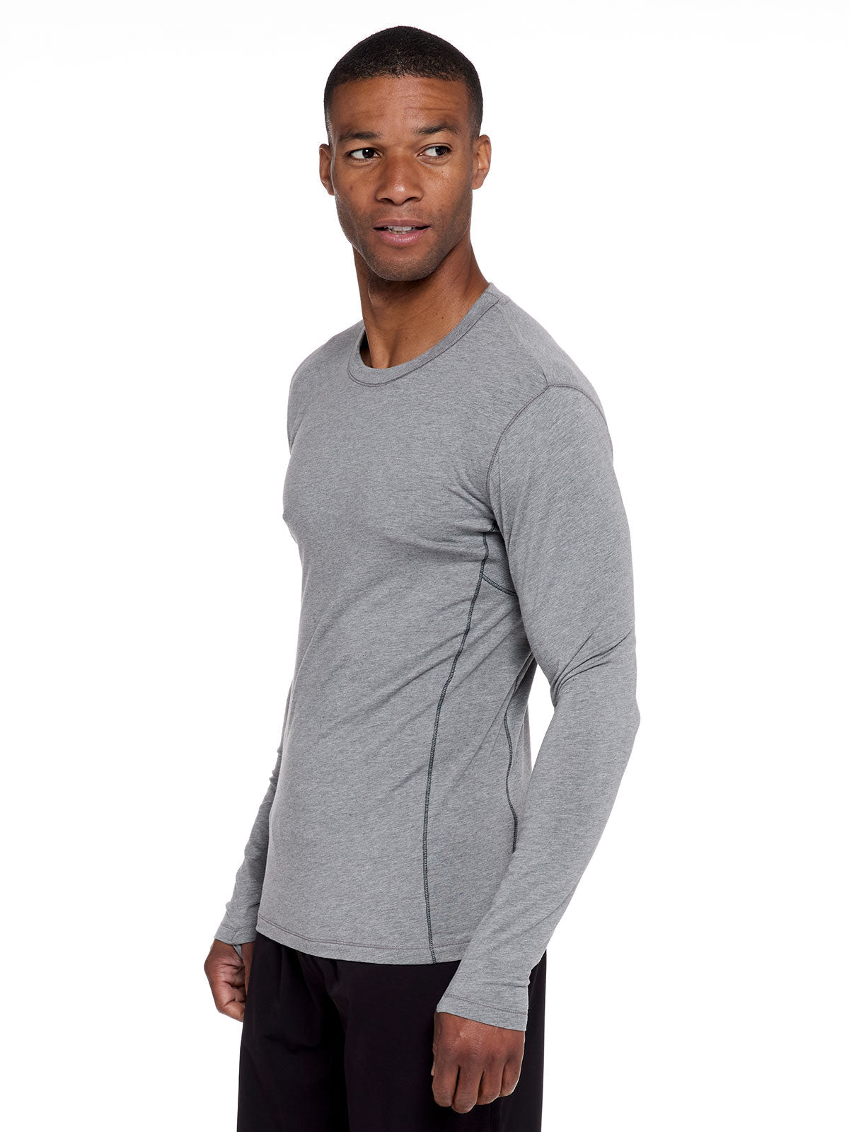 Recess Athletic Fittled Long Sleeve - tasc Performance (HeatherGray/Gunmetal)