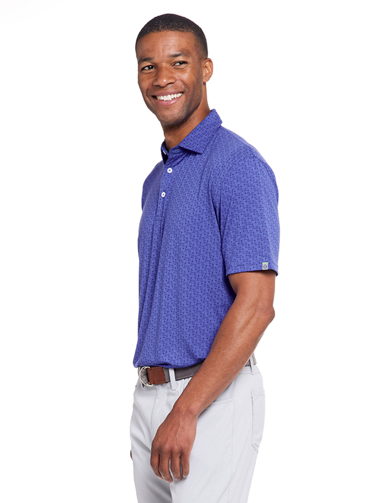 Cloud Lightweight Polo - Petals Print tasc Performance (BluePetals)