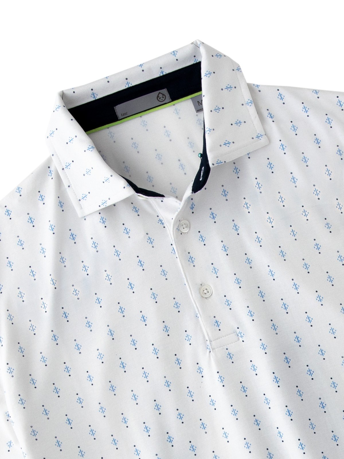 Cloud Golf Polo - Diamond Print - tasc Performance (WhiteEagleDiamond)